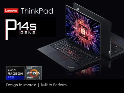 Lenovo ThinkPad P14s Gen2 - AMD Ryzen 7 Pro 5850U 16GB - 512GB NVMe SSD - Preowned Grade A